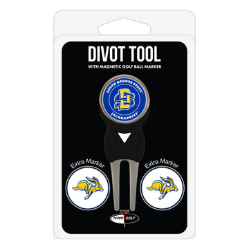 South Dakota State Jackrabbits Divot Tool + 3 Ball Markers