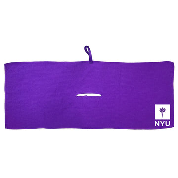 NYU Violets Microfiber Golf Towel - 16 x 40