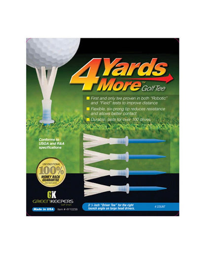 4 Yards More Golf Tees - 3 - 1/4 inch “Driver Tee” for the right launch angle on large head drivers. - Club Rehab