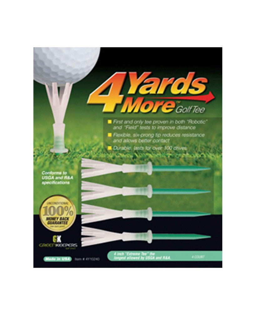 4 Yards More Golf Tees - 4 inch “The Extreme” the longest allowed by USGA and R&A - Club Rehab