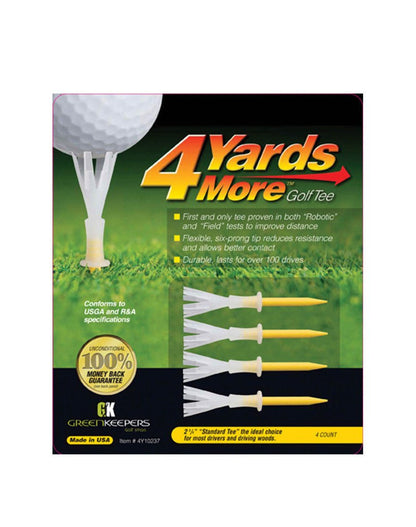 4 Yards More Golf Tees - 2 - 3/4 inch “Standard Tee” the ideal choice for most drivers. - Club Rehab