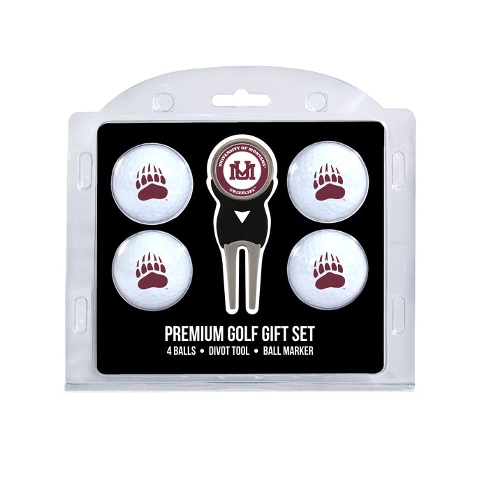 Montana Grizzlies 4-Ball Golf Gift Set