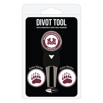 Montana Grizzlies Divot Tool + 3 Ball Markers