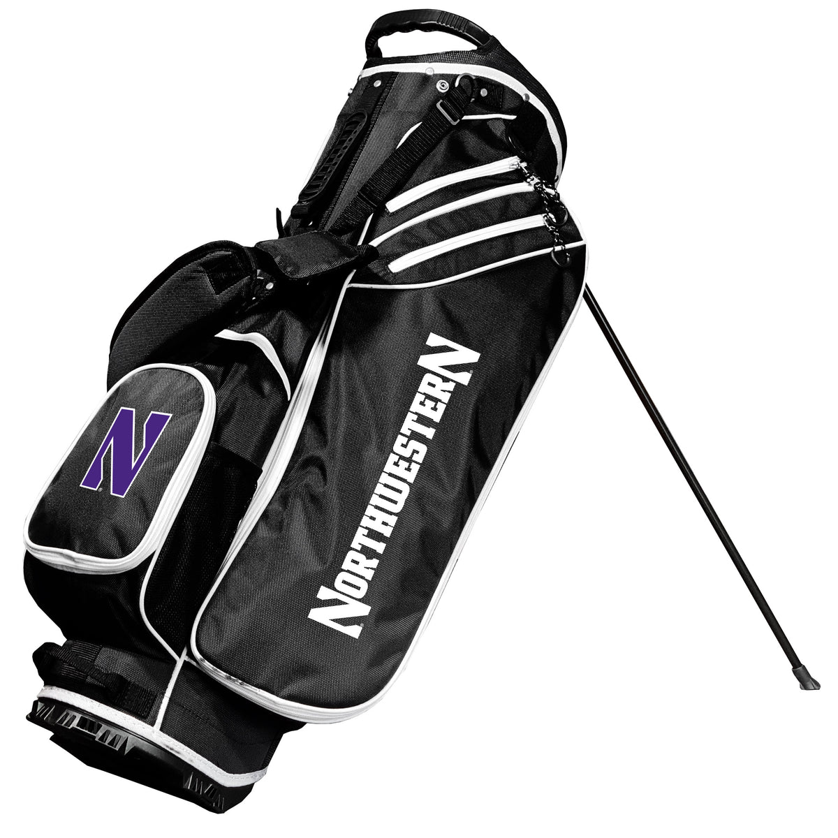 Northwestern Wildcats Birdie stand golf bag, Black color