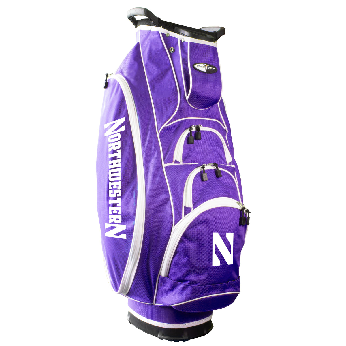 Northwestern Albatross golf cart bag in Purple