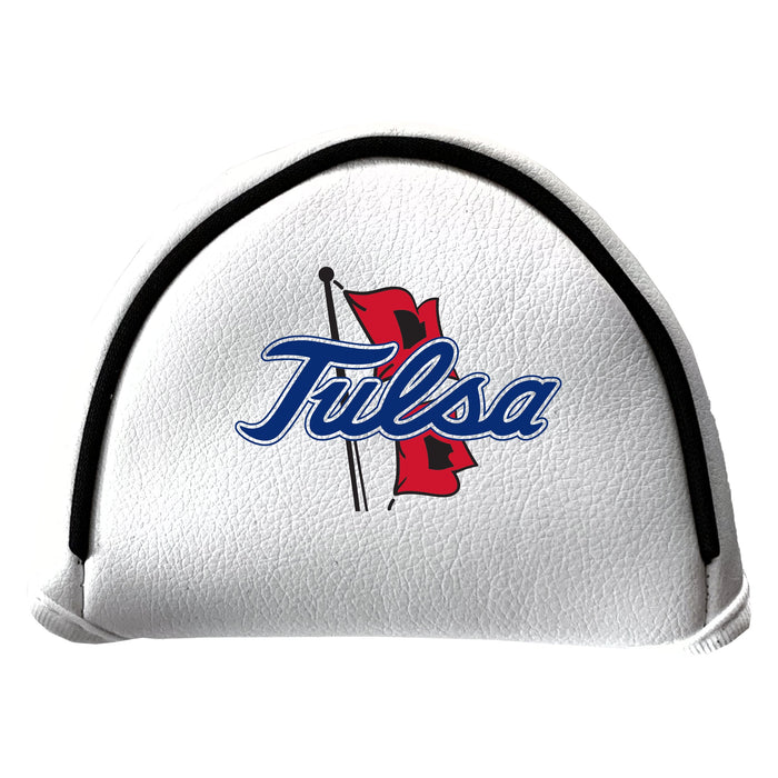 Tulsa Golden Hurricane Vintage White Printed Mallet Putter Headcover
