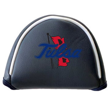 Tulsa Golden Hurricane Vintage Color Printed Mallet Putter Headcover