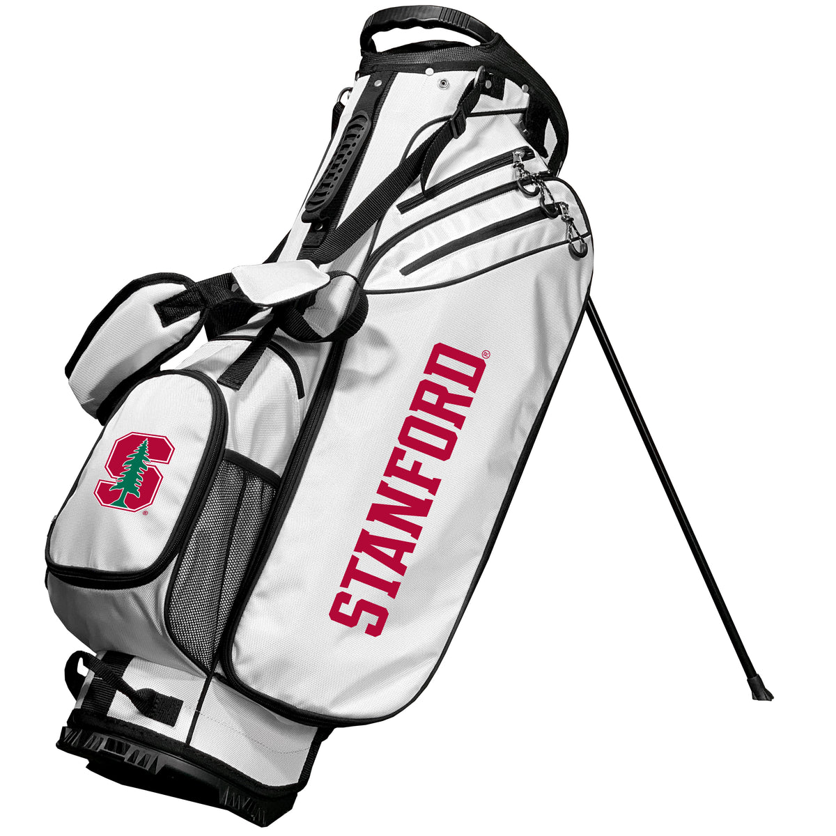 Stanford Cardinal Birdie stand golf bag, White color