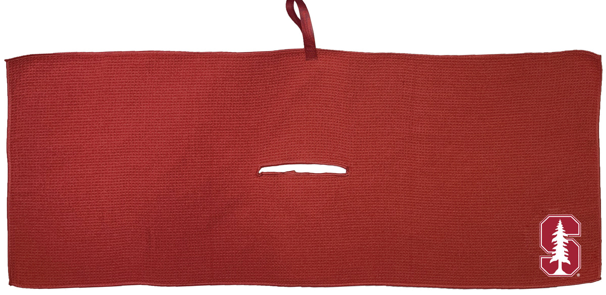 Stanford Cardinal 16 x 40 microfiber golf towel with team logo