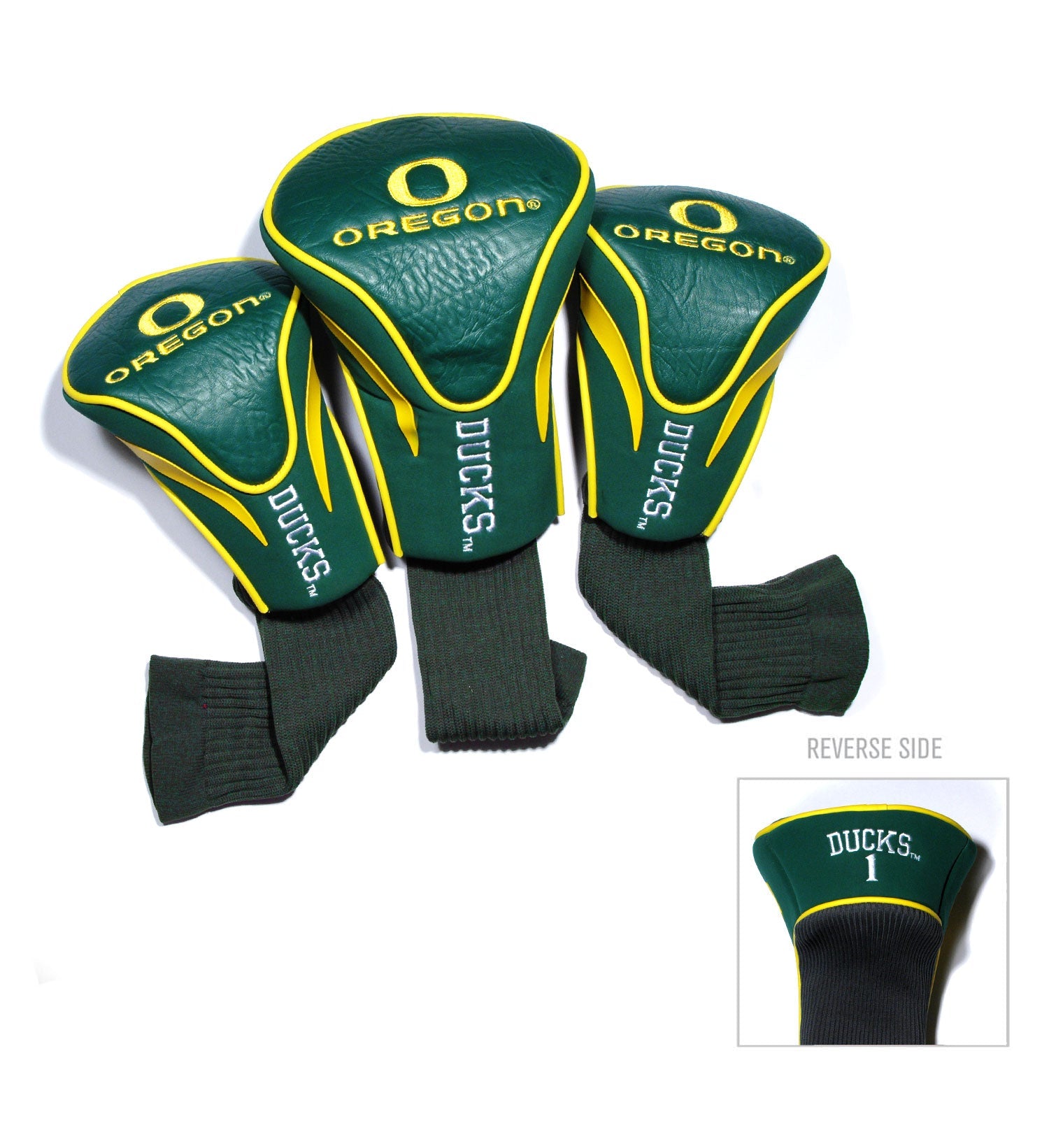 Oregon Ducks 3 Pack Contour Sock Headcovers - Club Rehab
