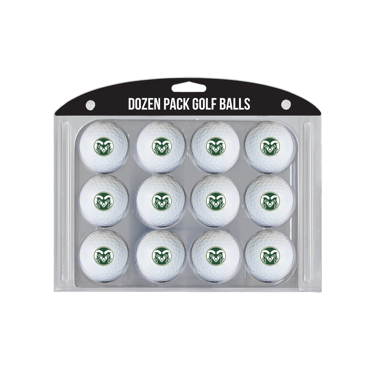 Colorado State Rams logo golf balls, 12 pack