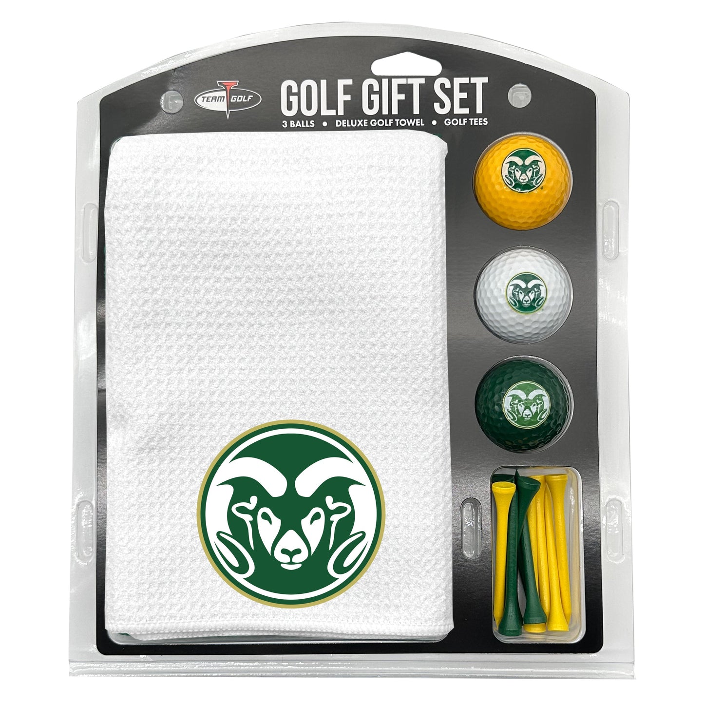 Colorado St White Microfiber Towel Golf Gift Set - Club Rehab