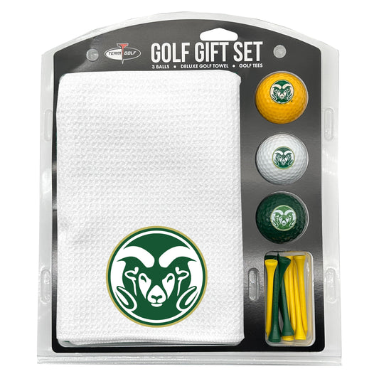 Colorado St White Microfiber Towel Golf Gift Set - Club Rehab