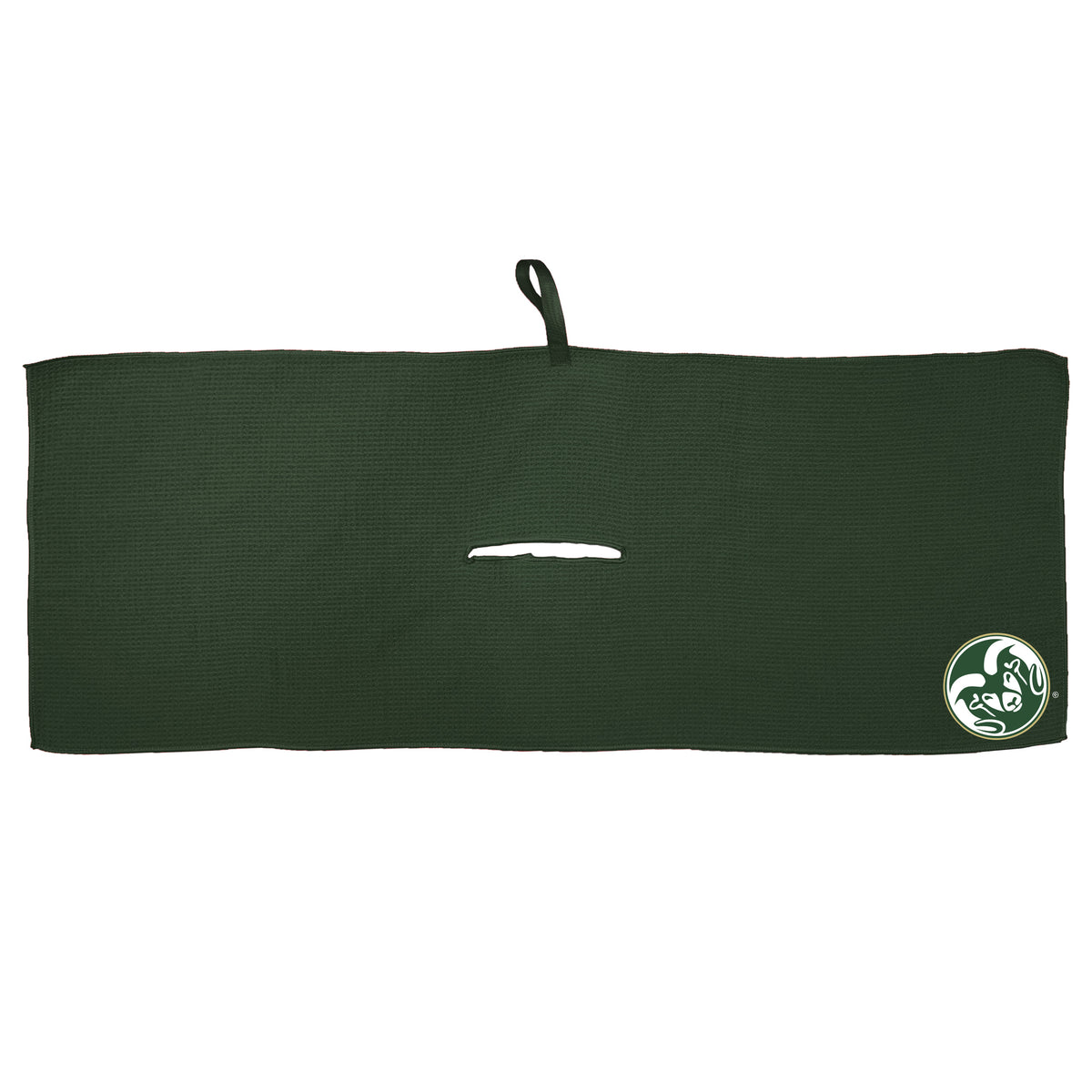 Colorado State Rams 16 x 40 microfiber golf towel with team logo