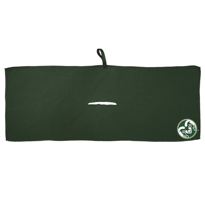 Colorado State Rams 16 x 40 microfiber golf towel with team logo