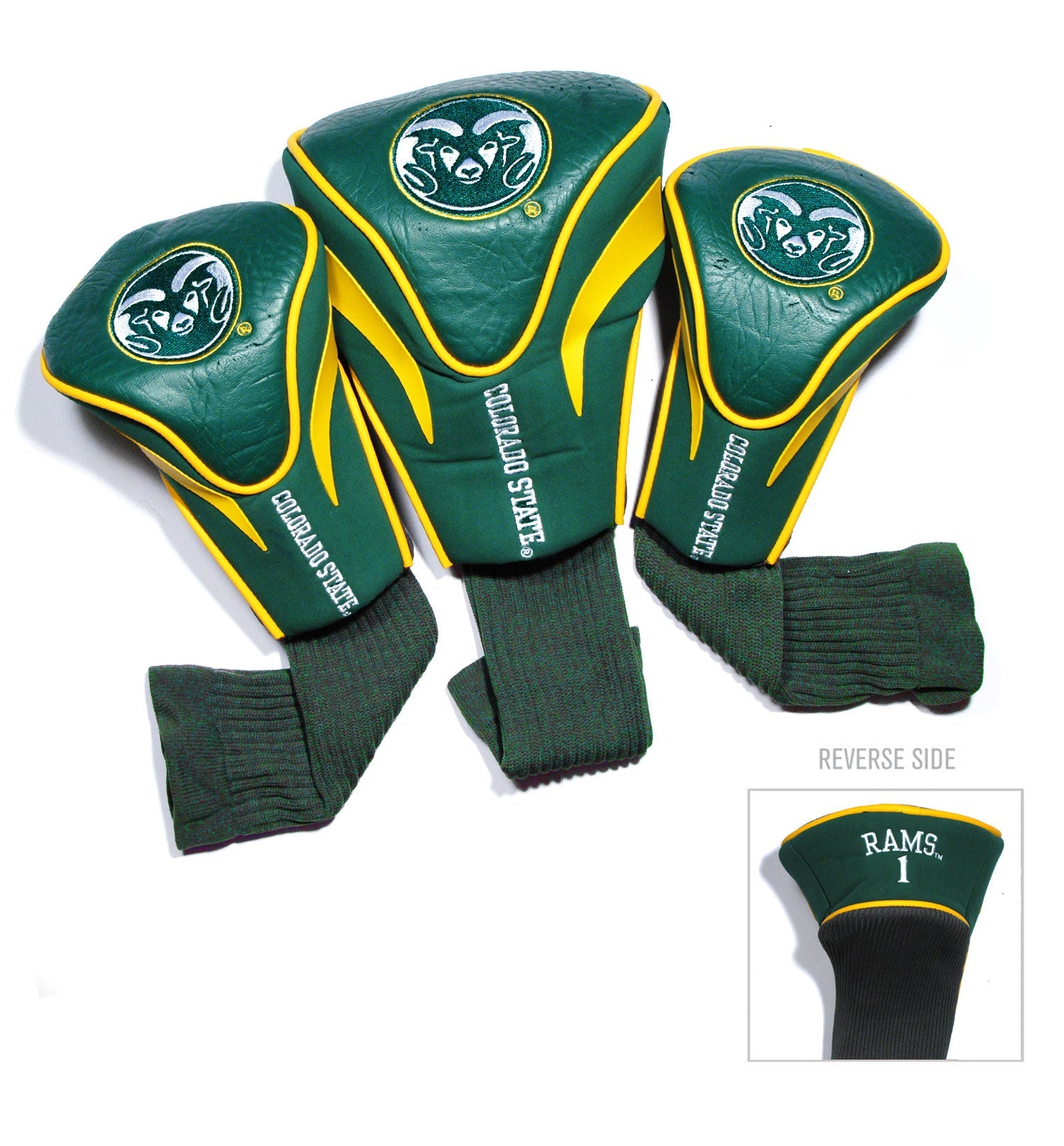 Colorado State Rams 3 Pack Contour Sock Headcovers - Club Rehab