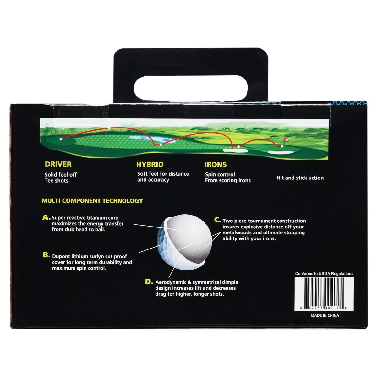 45 - Pack Ultimate Distance Golf Balls - Club Rehab - Golf BallOrange/Yellow45 - Pack Ultimate Distance Golf Balls