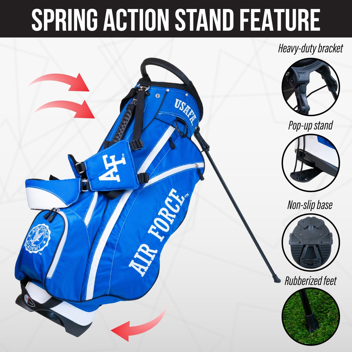 Air Force Academy Fairway Stand Bag - Image 5 - Club Rehab