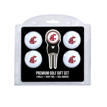 Washington State Cougars 4er-Golfball-Geschenkset