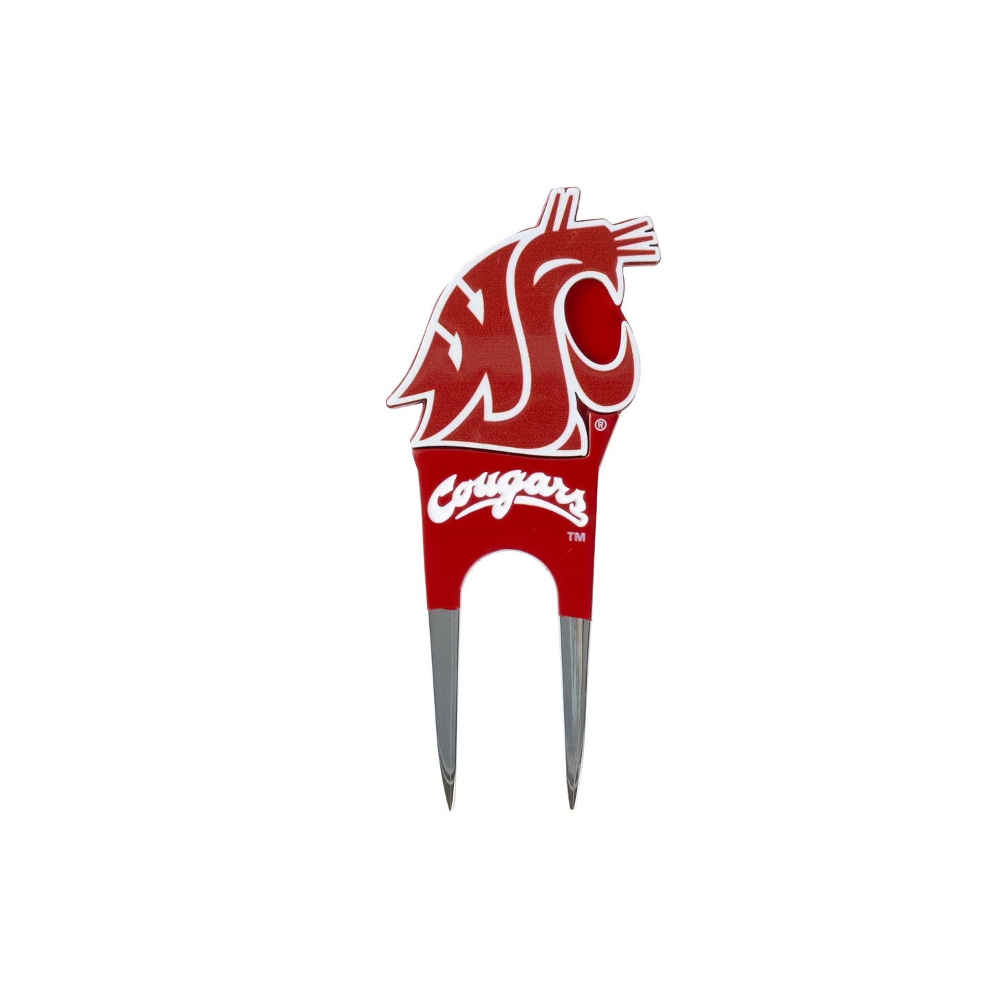 Washington State Cougars Custom Shaped Divot Tool - Image 1 - Club Rehab