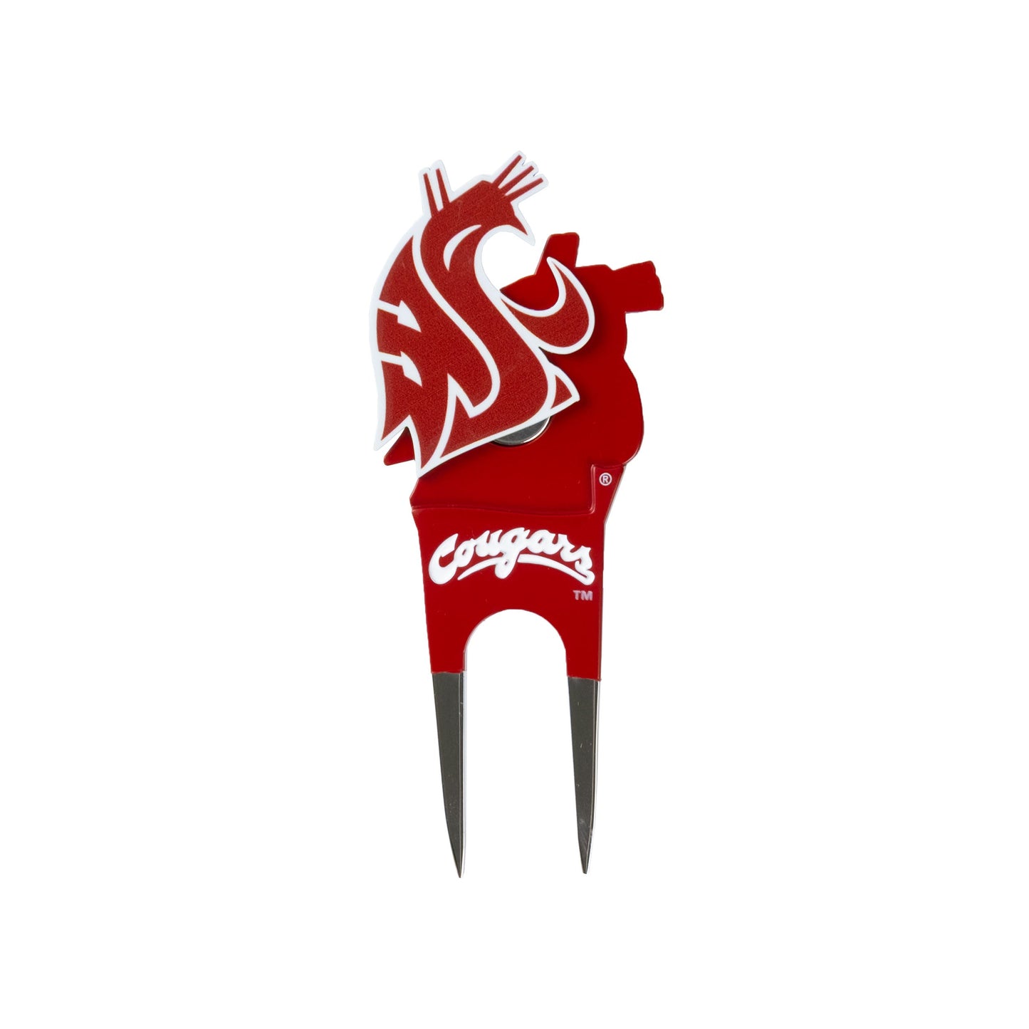 Washington State Cougars Custom Shaped Divot Tool - Image 3 - Club Rehab