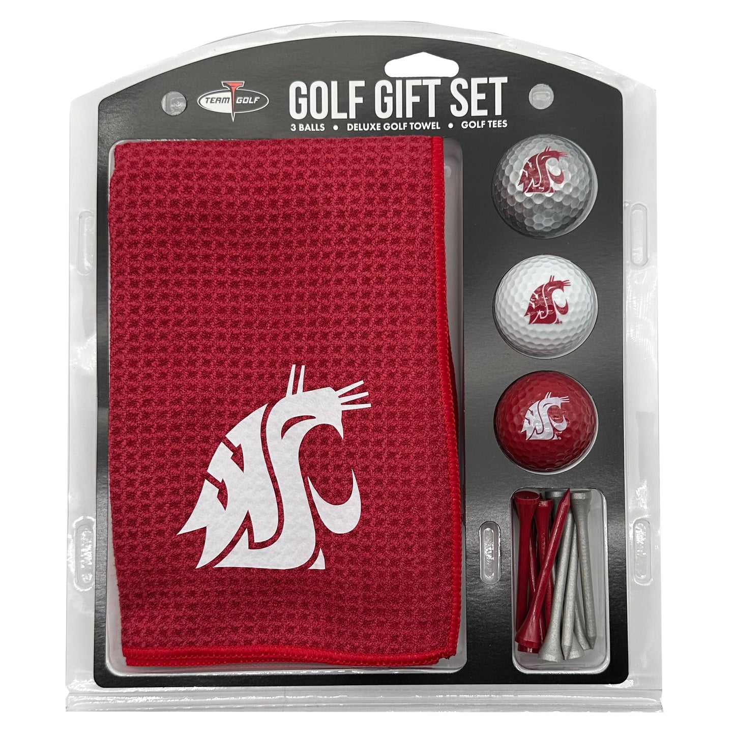 Washington State Cougars Microfiber Towel Golf Gift Set - Club Rehab