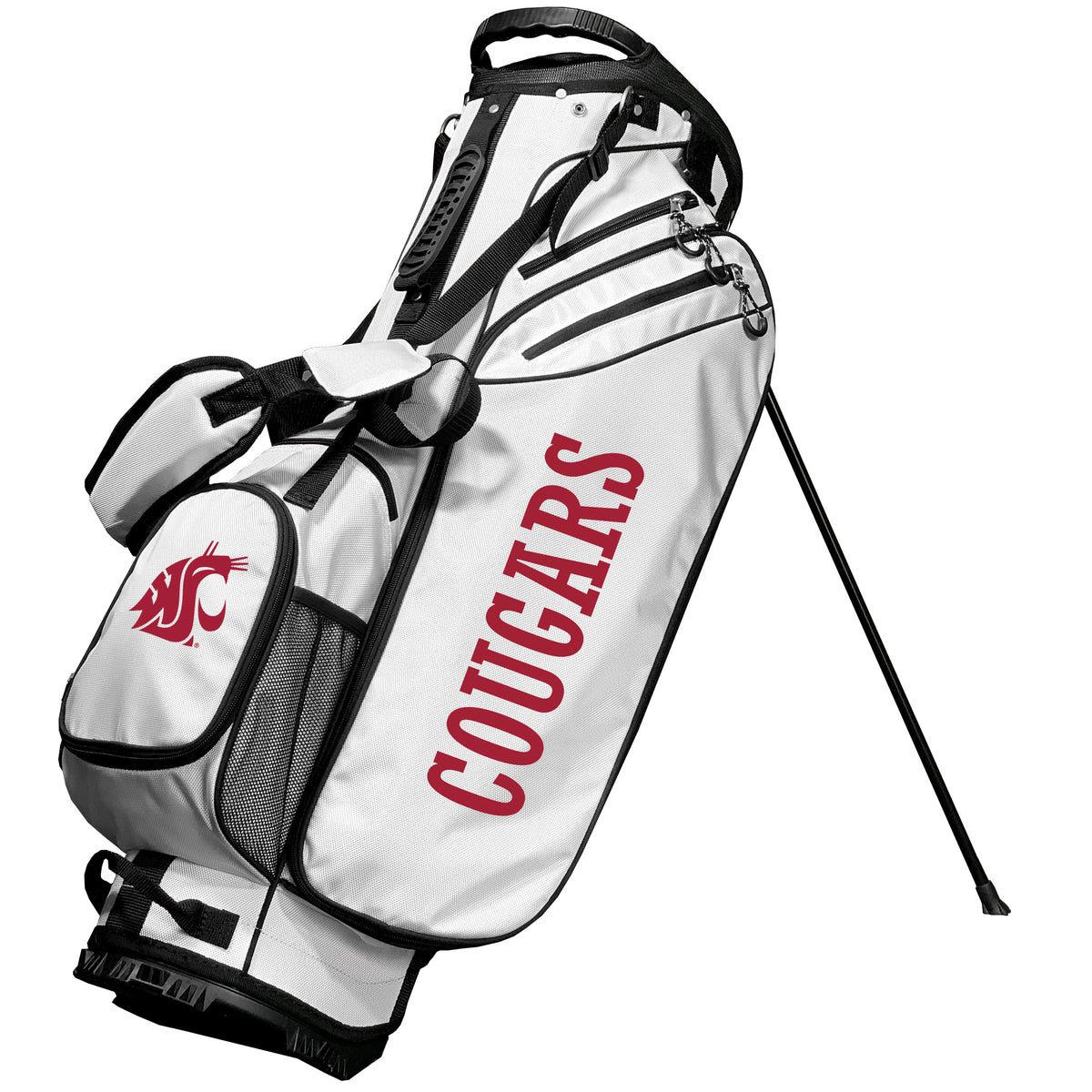 Washington State Cougars Birdie stand golf bag, White color