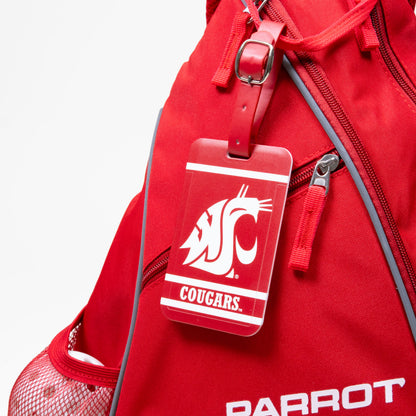Washington State Cougars plastic golf bag tag by Team Golf, product photo 3