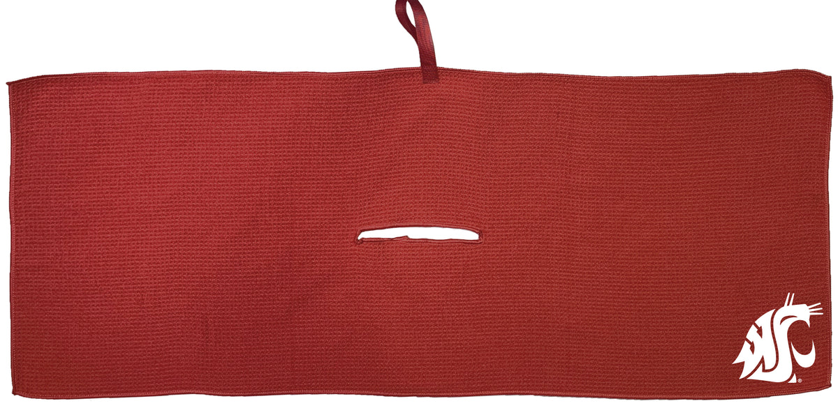 Washington State Cougars 16 x 40 microfiber golf towel with team logo