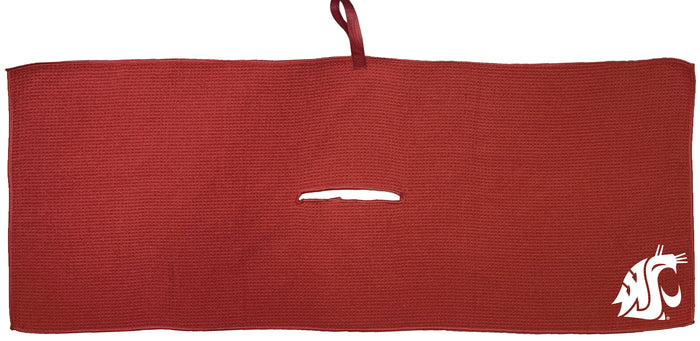 Washington State Cougars 16 x 40 microfiber golf towel with team logo