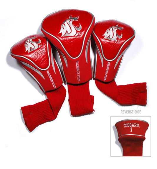 Washington State Cougars 3 Pack Contour Sock Headcovers - Club Rehab