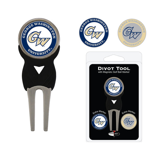 George Washington Revolutionaries divot repair tool and three ball markers