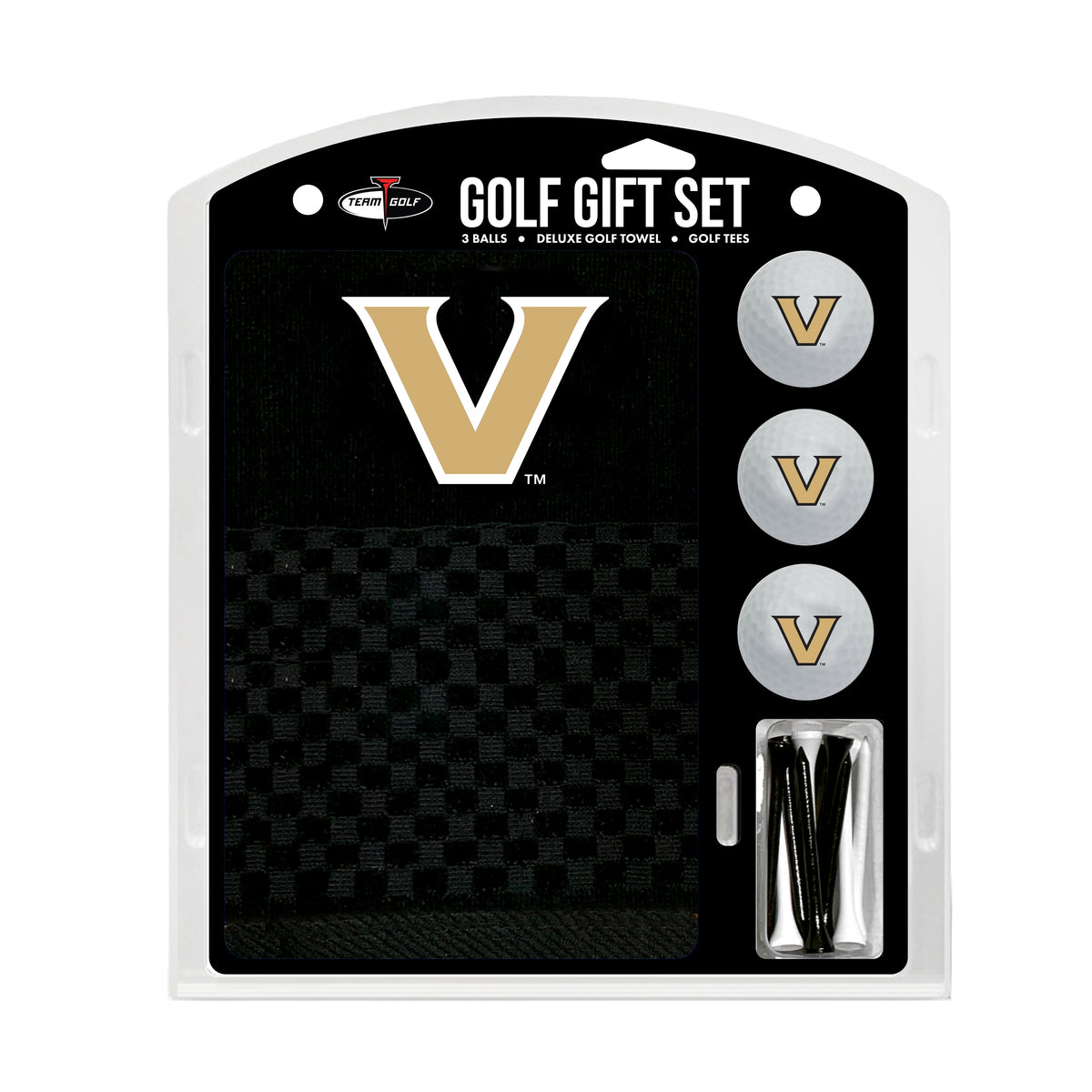 Vanderbilt Commodores Embroidered Towel Golf Gift Set