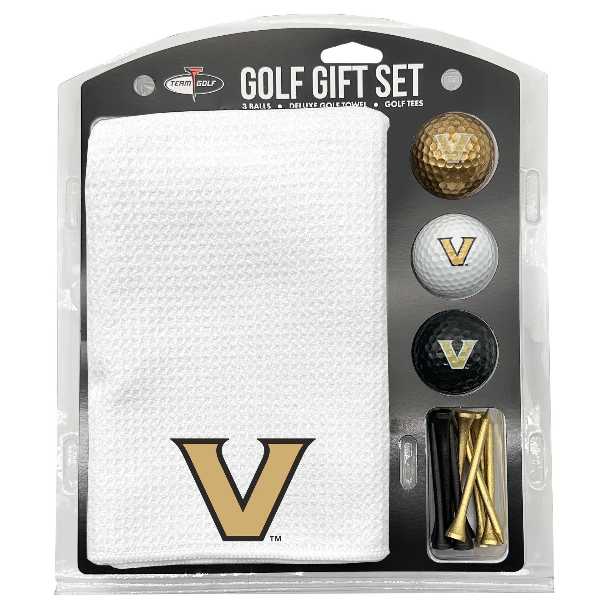 Vanderbilt Commodores White Microfiber Towel Golf Gift Set - Club Rehab