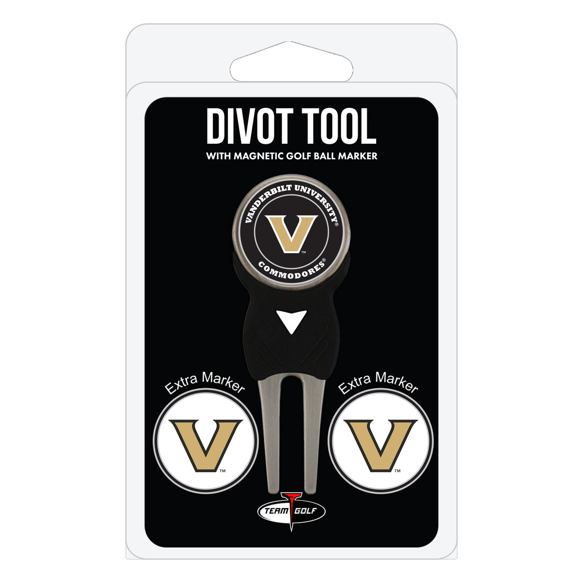 Vanderbilt Commodores divot repair tool and three ball markers