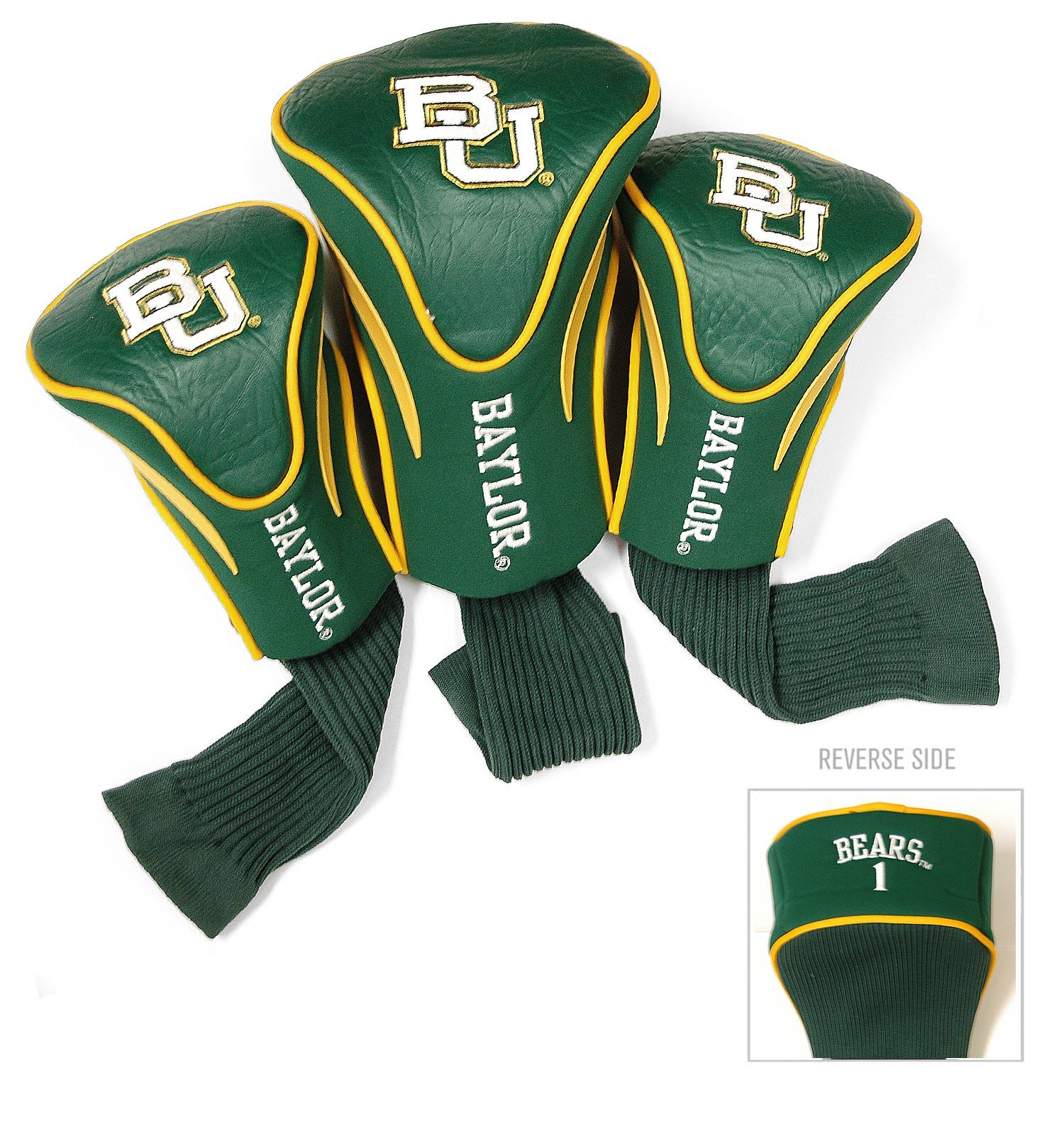 Baylor Bears 3 Pack Contour Sock Headcovers - Club Rehab