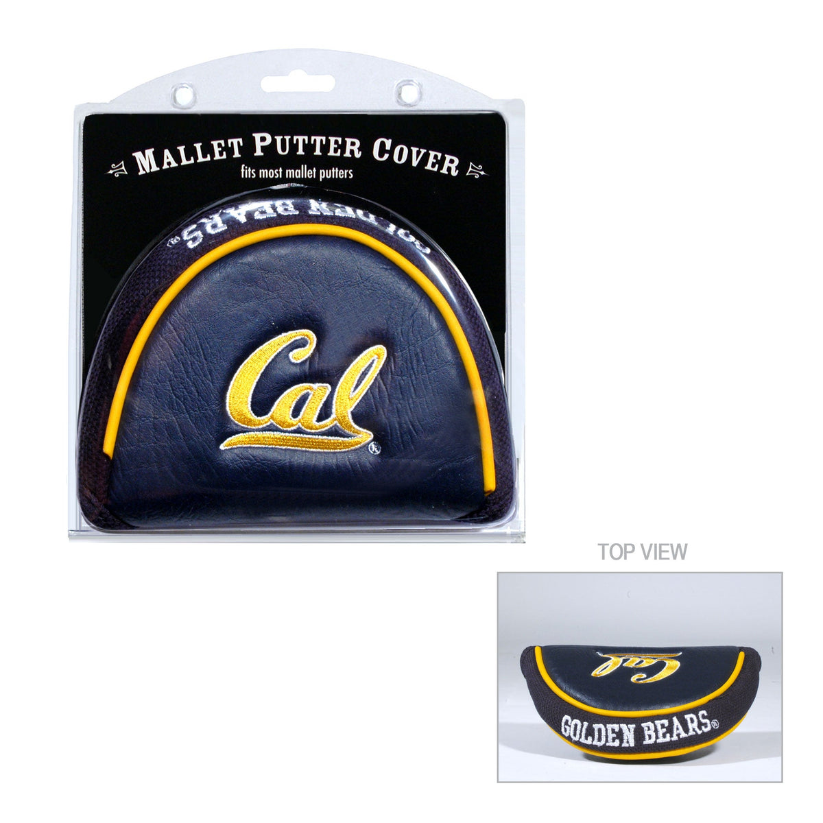 Cal Berkeley Golden Bears vintage mallet putter embroidered golf headcover