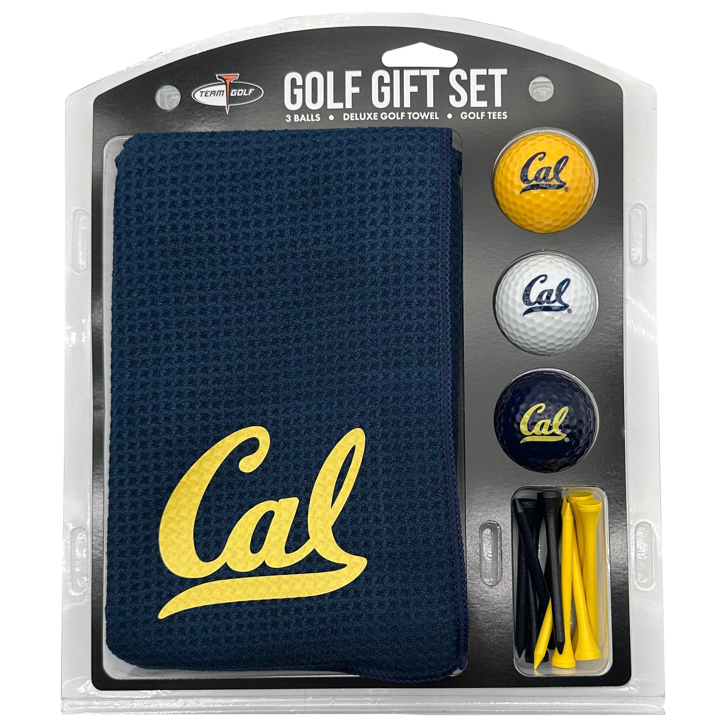 California Golden Bears Microfiber Towel Golf Gift Set - Club Rehab