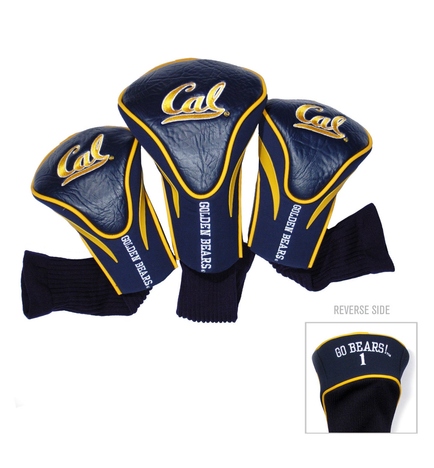 California Golden Bears 3 Pack Contour Sock Headcovers - Club Rehab