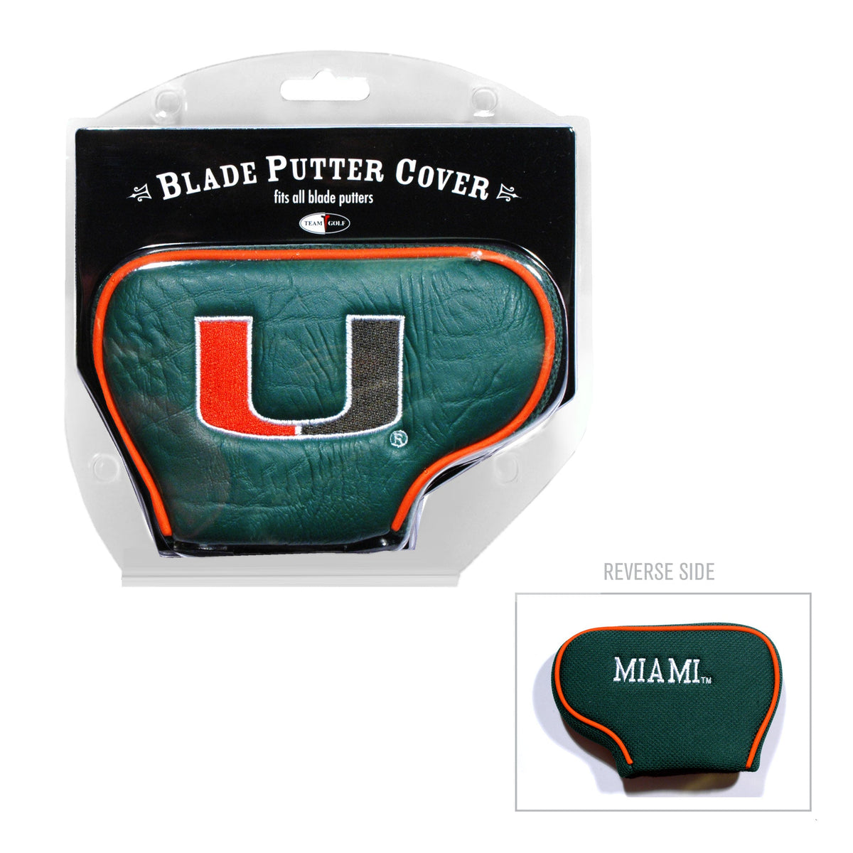 Miami Hurricanes vintage blade putter embroidered golf headcover