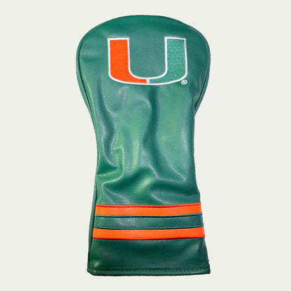 Miami Hurricanes Vintage Embroidered Driver Headcover - golf headcover product images