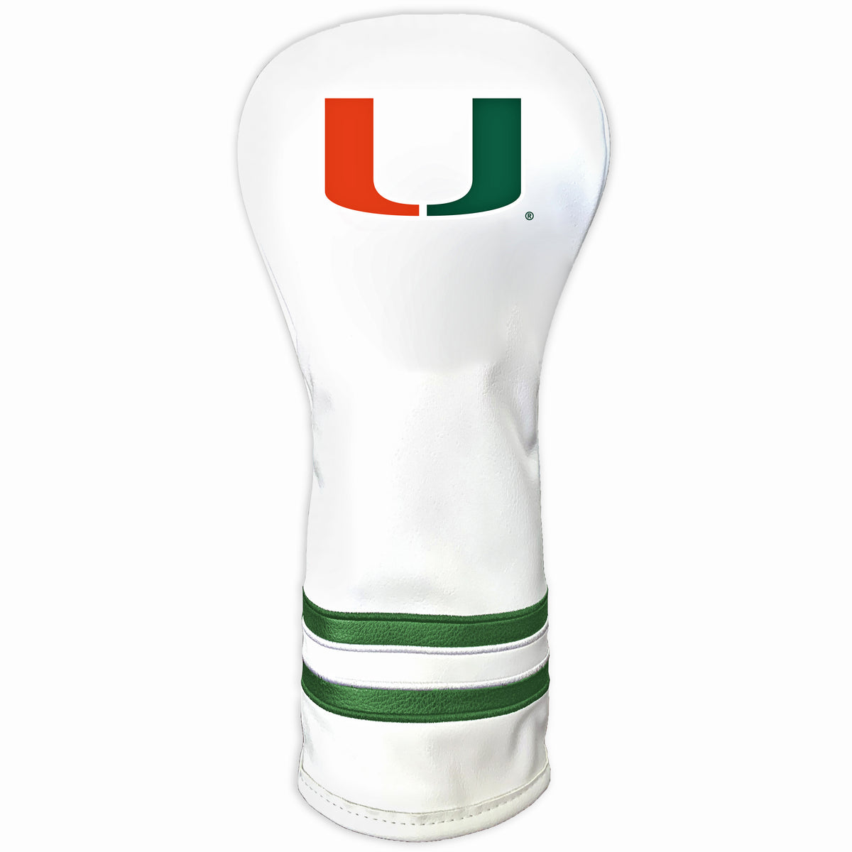 Miami Hurricanes vintage fairway white printed golf headcover
