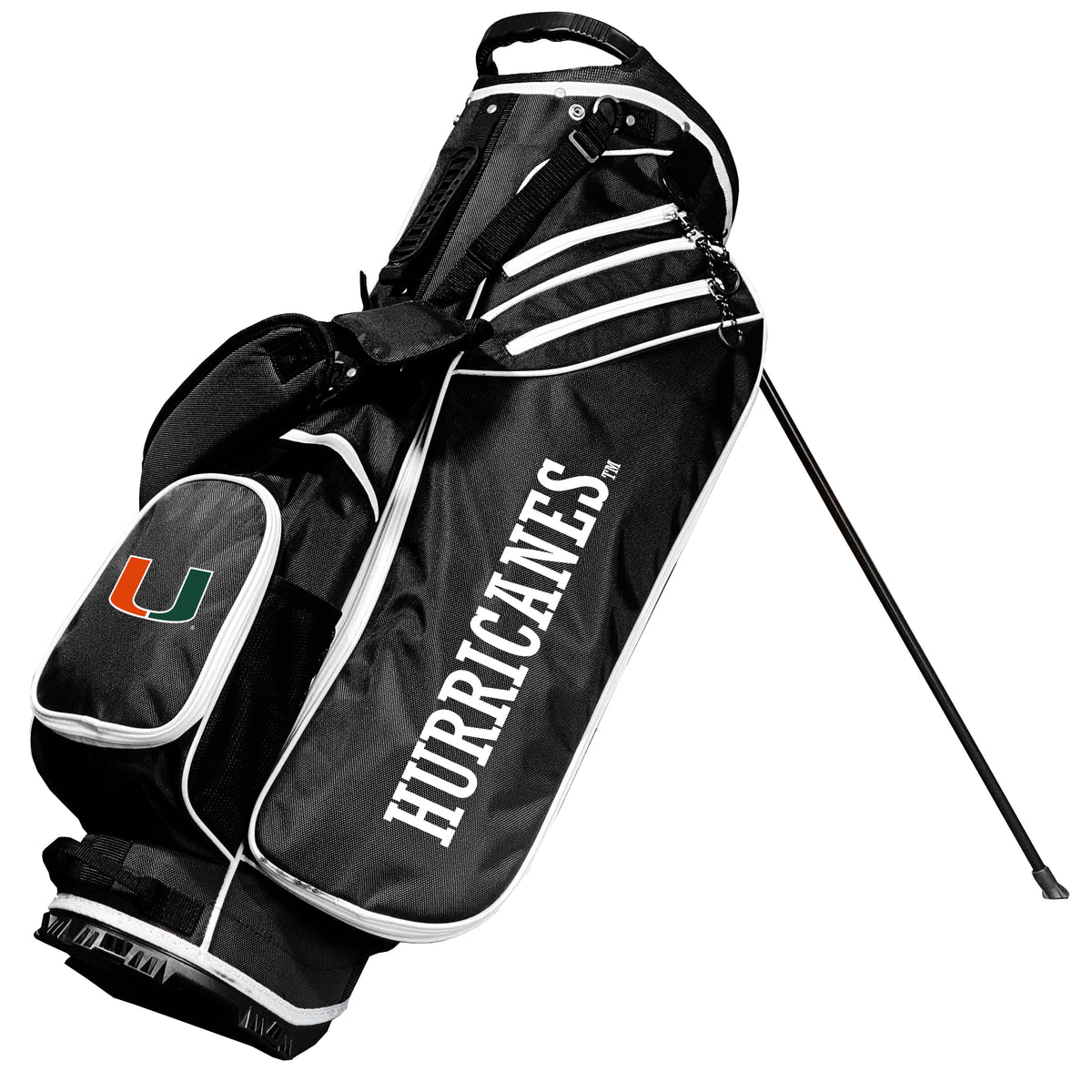 Miami Hurricanes Birdie stand golf bag, Black color