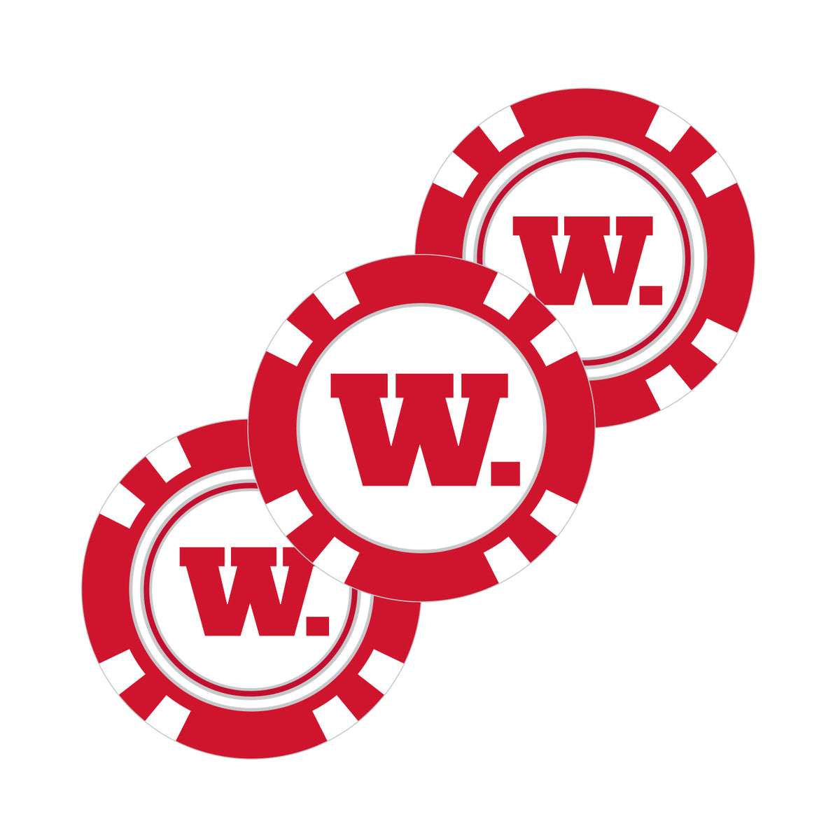 Wabash College Poker Chip Ball Marker