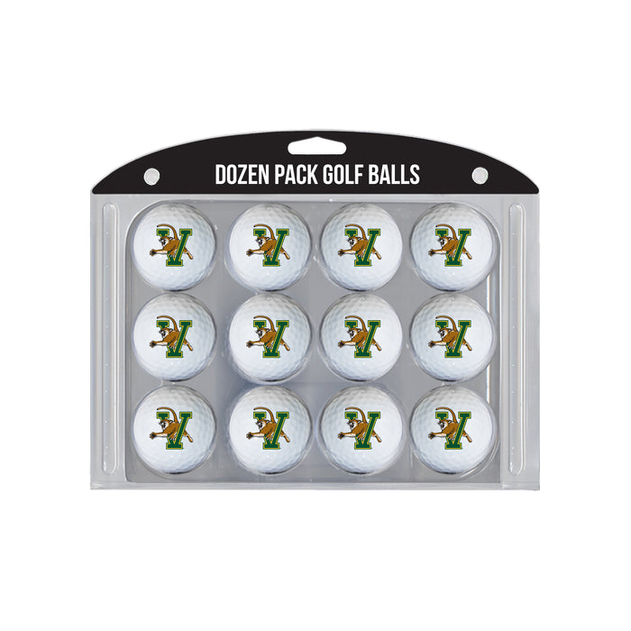 Vermont Catamounts logo golf balls, 12 pack