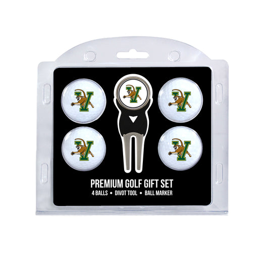 Vermont Catamounts 4-Ball Golf Gift Set