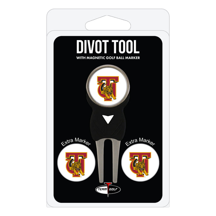 Tuskegee Golden Tigers divot repair tool and three ball markers