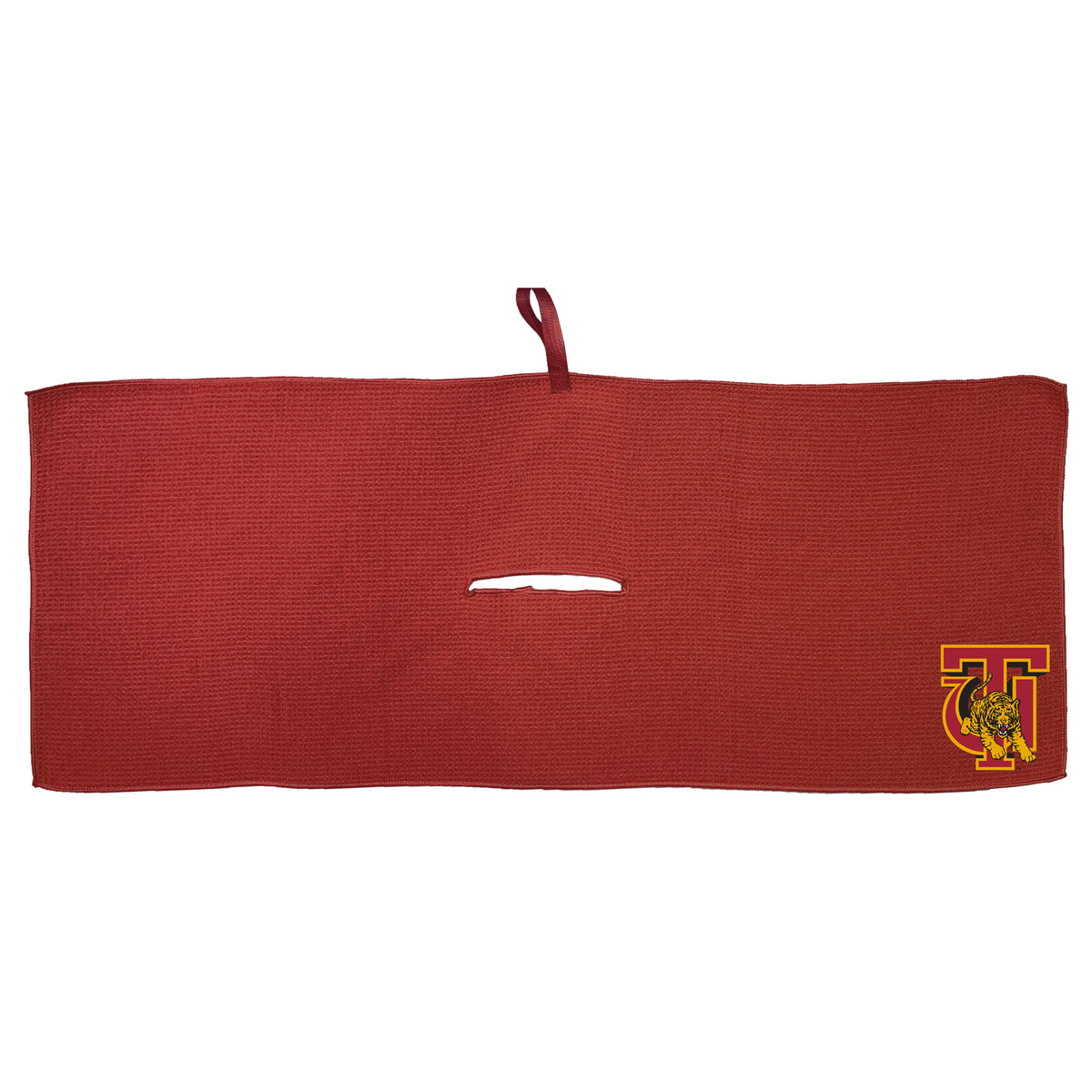 Tuskegee Golden Tigers 16 x 40 microfiber golf towel with team logo