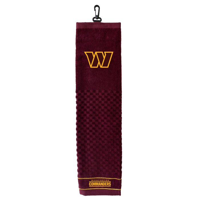 Washington Commanders embroidered golf towel