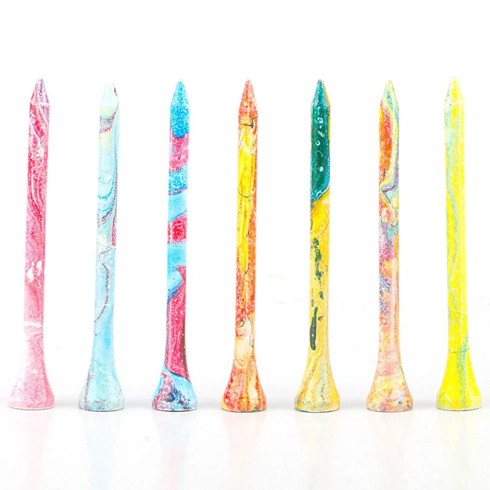 50 - Piece Colorful Bamboo Golf Tees – Because Your Style Deserves a Stable Swing - Club Rehab